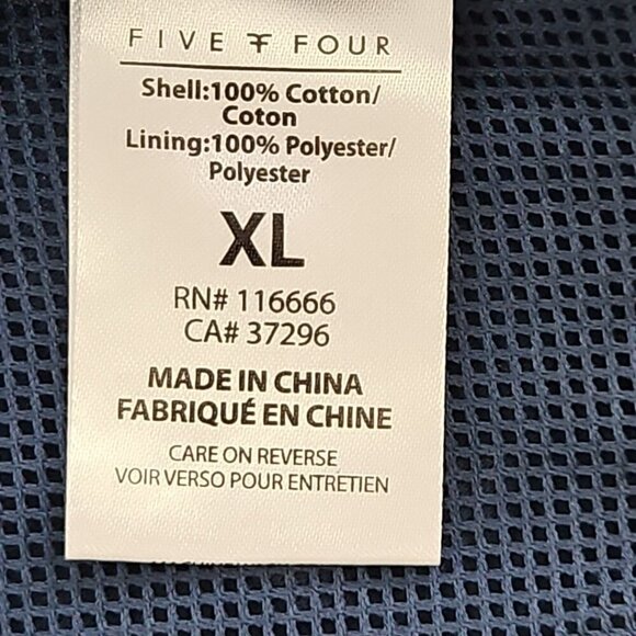 Five Four Barn Jacket Men's XL Navy Corduroy Collar Full Zip EUC Utility Chore - Picture 6 of 14